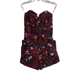 H&M Conscious Strapless Retro Style Shorts Romper